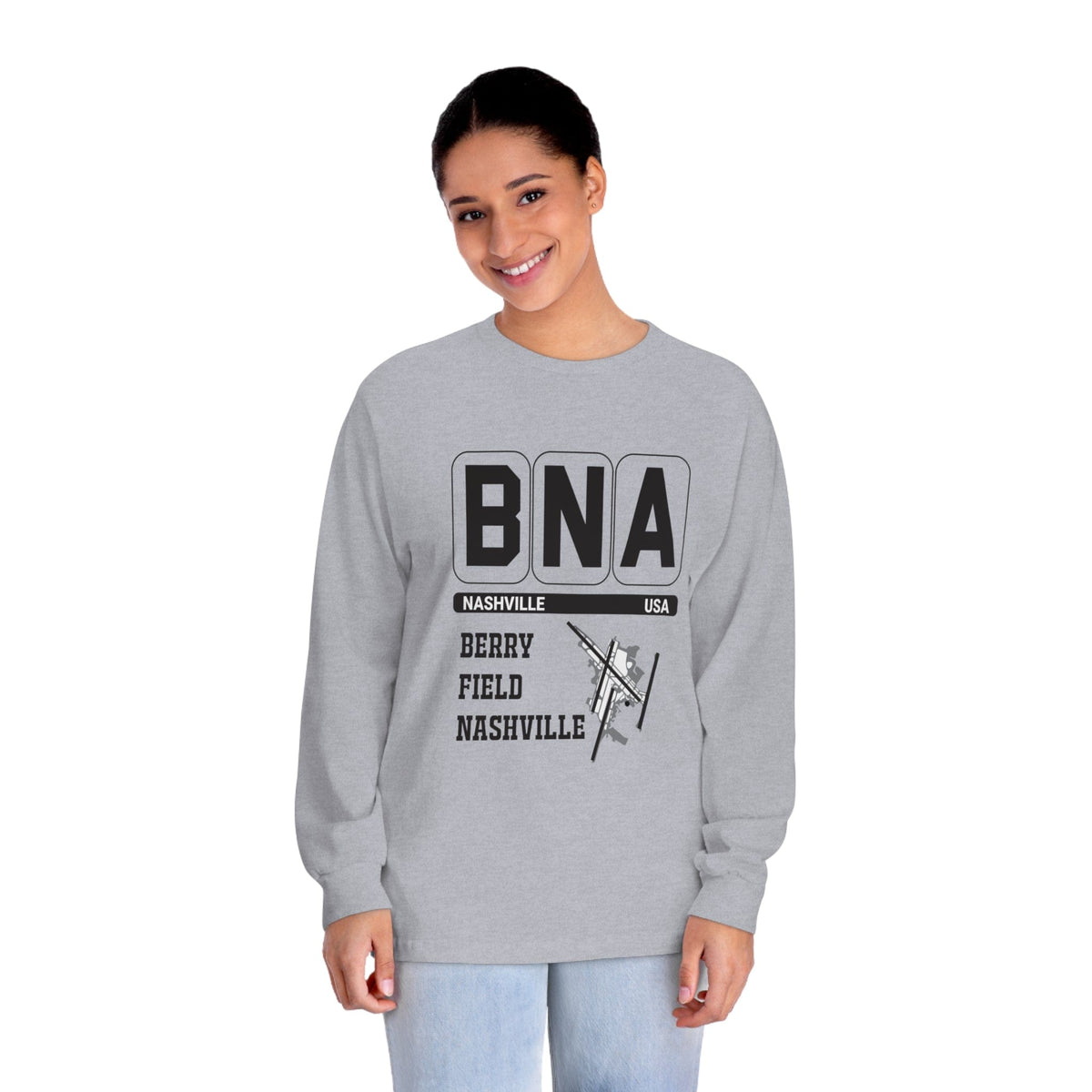 NASHVILLE – Trendy Design, Premium Long Sleeve Tee