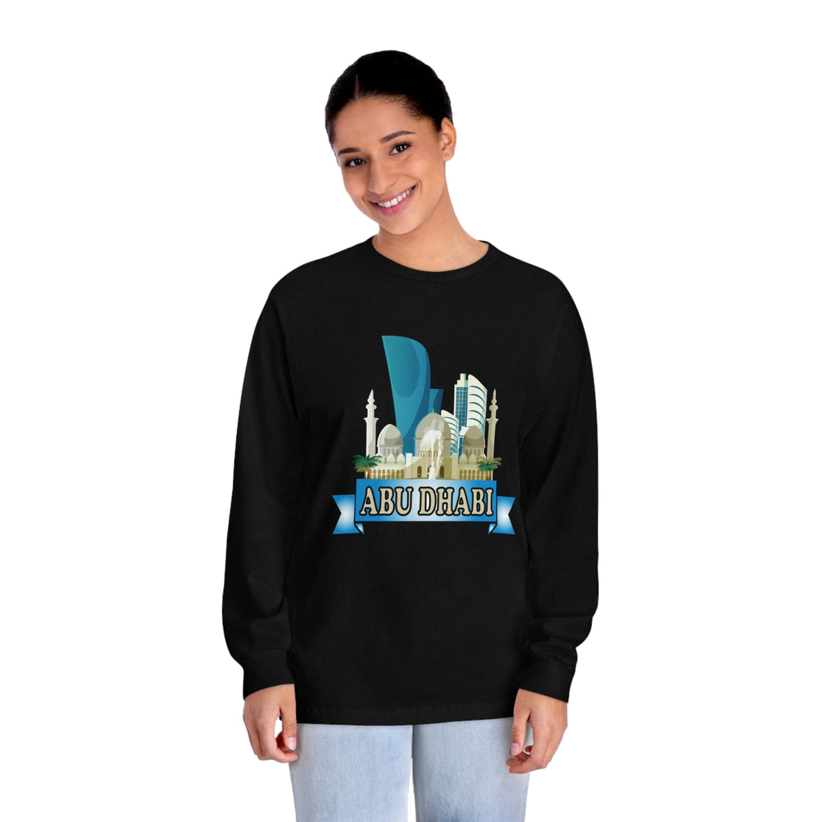 ABU DHABI – Trendy Design, Premium Long Sleeve Tee
