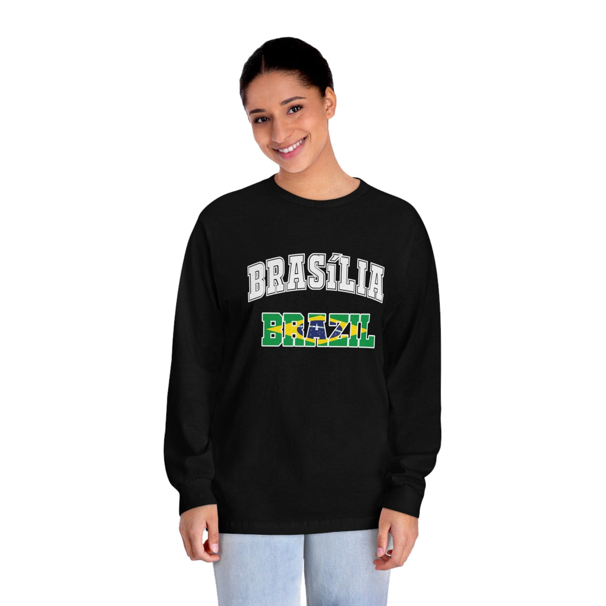BRASILIA – Trendy Design, Premium Long Sleeve Tee