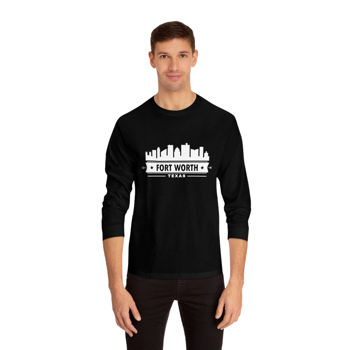 FORT WORTH – Trendy Design, Premium Long Sleeve Tee