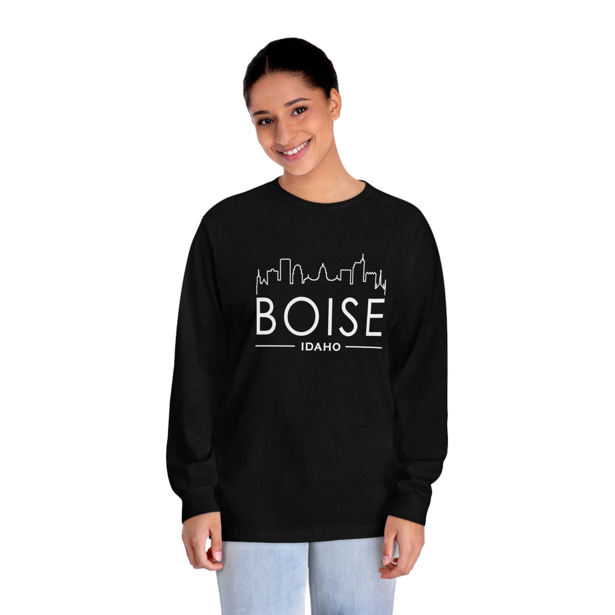 BOISE – Trendy Design, Premium Long Sleeve Tee