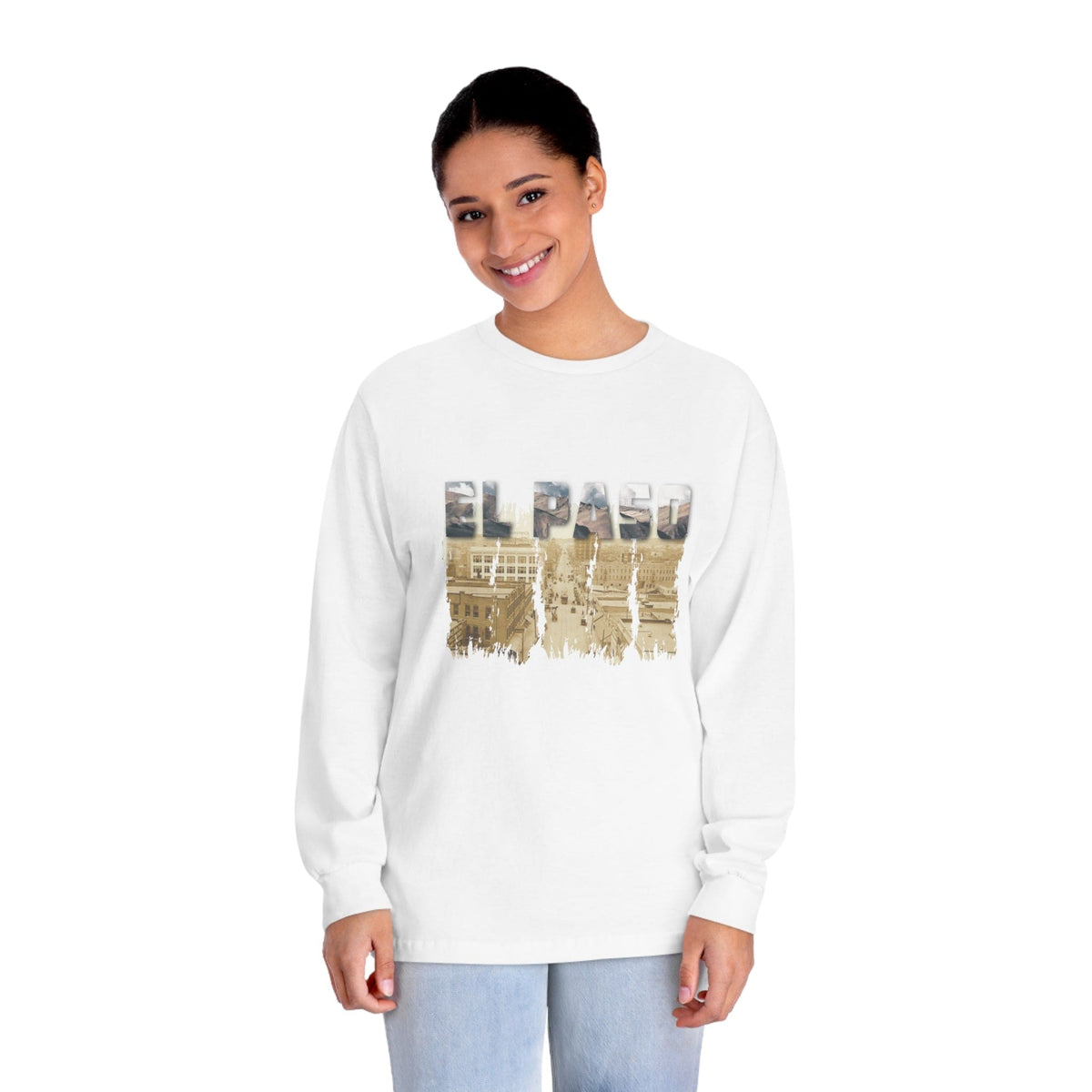 EL PASO – Trendy Design, Premium Long Sleeve Tee
