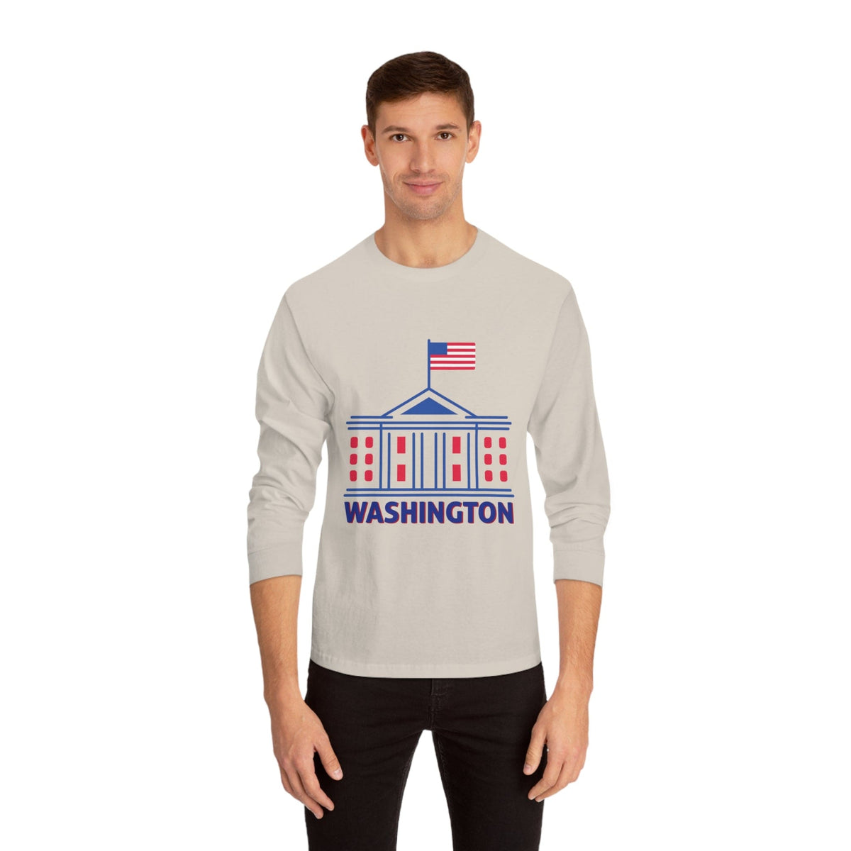 WASHINGTON – Trendy Design, Premium Long Sleeve Tee