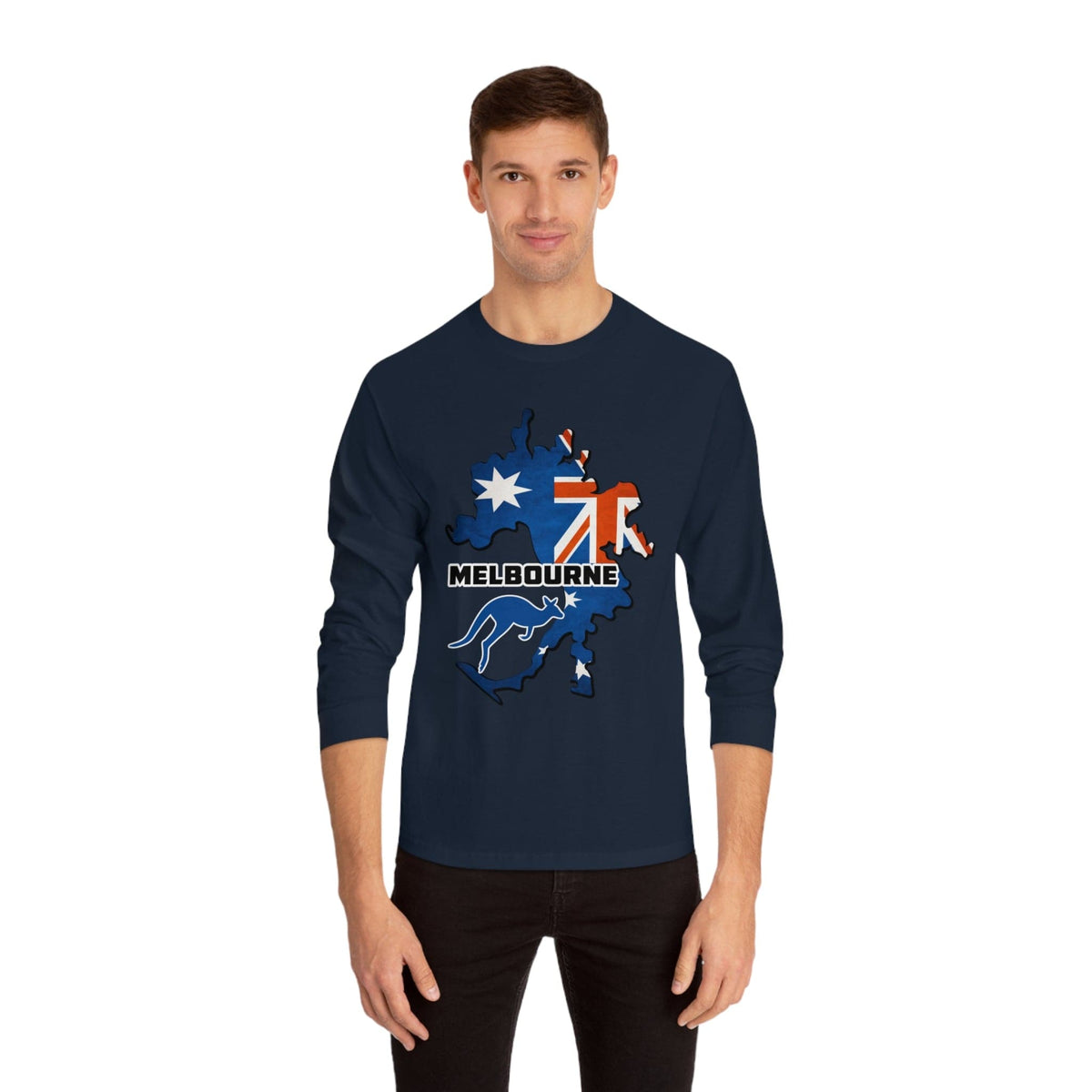 MELBOURNE – Trendy Design, Premium Long Sleeve Tee