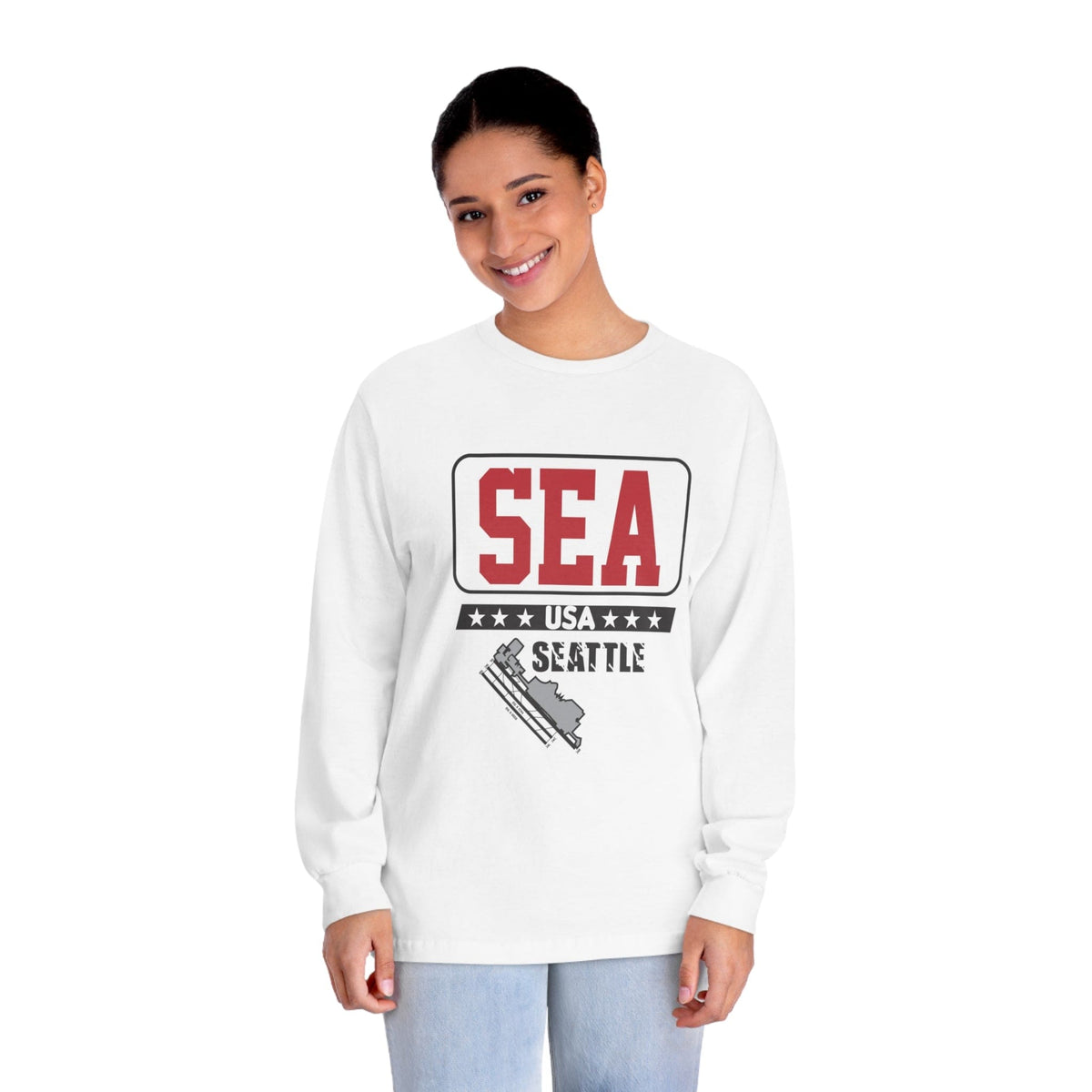 SEATTLE – Trendy Design, Premium Long Sleeve Tee