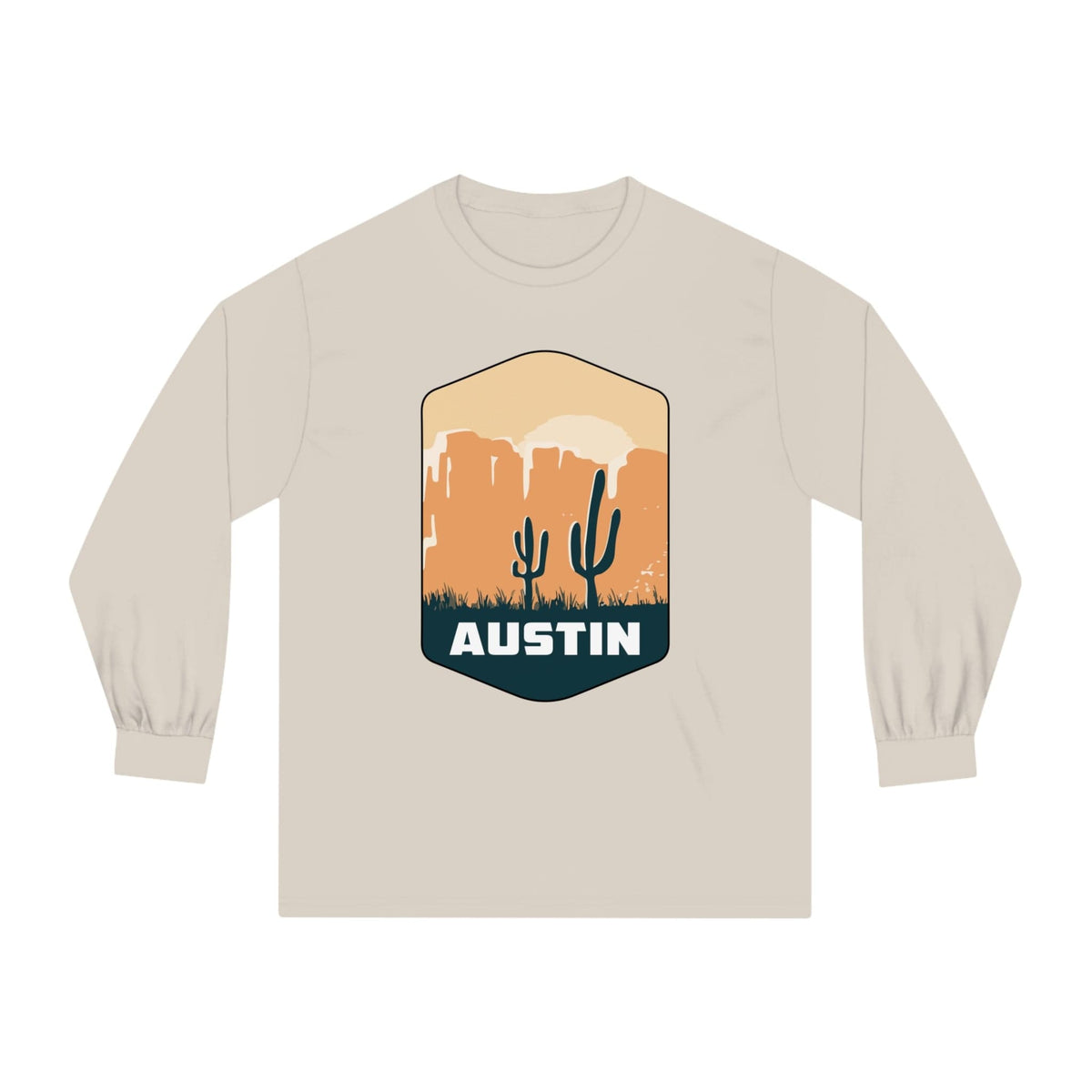 AUSTIN – Trendy Design, Premium Long Sleeve Tee