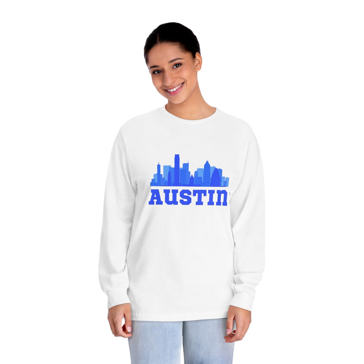 AUSTIN – Trendy Design, Premium Long Sleeve Tee