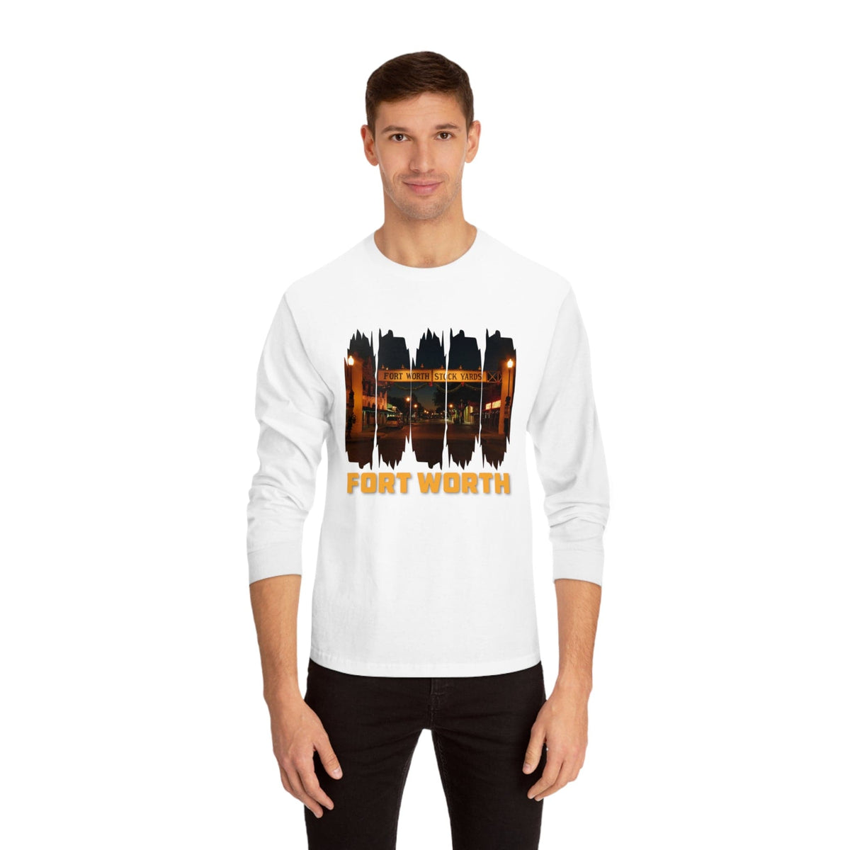 FORT WORTH – Trendy Design, Premium Long Sleeve Tee