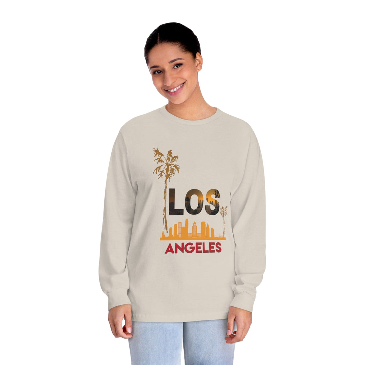 LOS ANGELES – Trendy Design, Premium Long Sleeve Tee