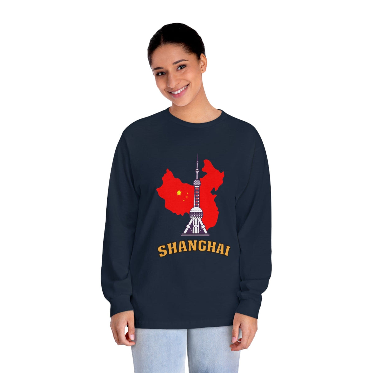 SHANGHAI – Trendy Design, Premium Long Sleeve Tee