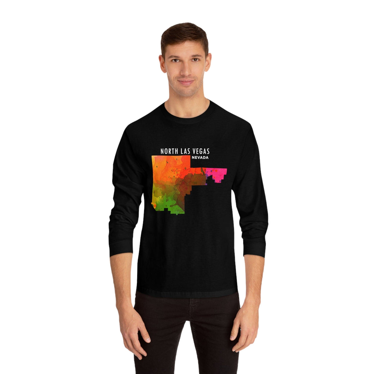 NORTH LAS VEGAS – Trendy Design, Premium Long Sleeve Tee