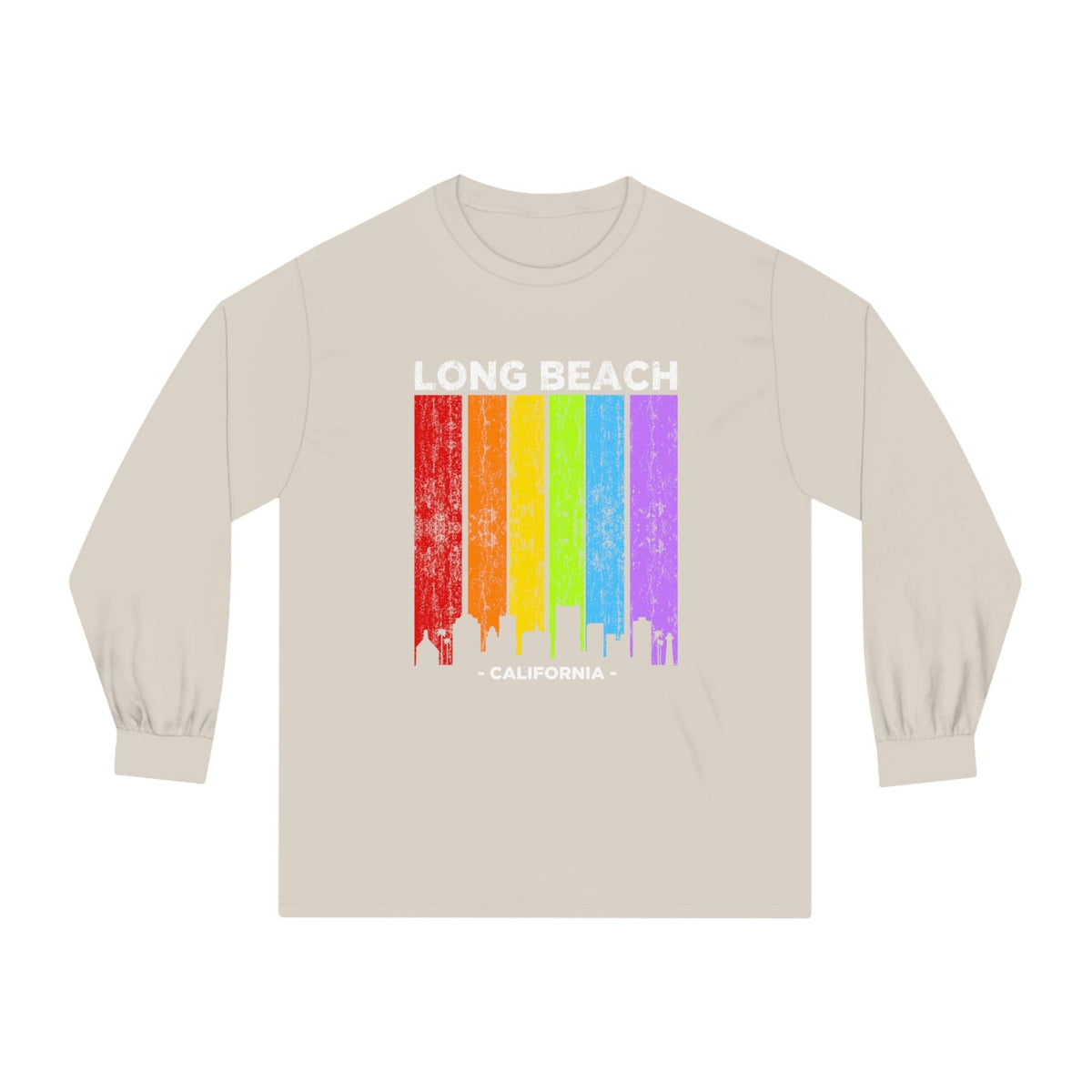 LONG BEACH – Trendy Design, Premium Long Sleeve Tee