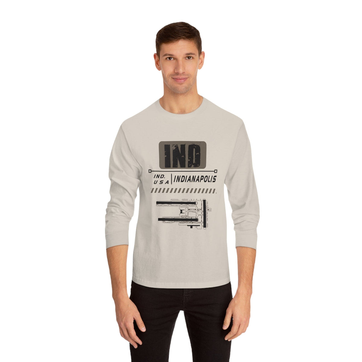 INDIANAPOLIS – Trendy Design, Premium Long Sleeve Tee