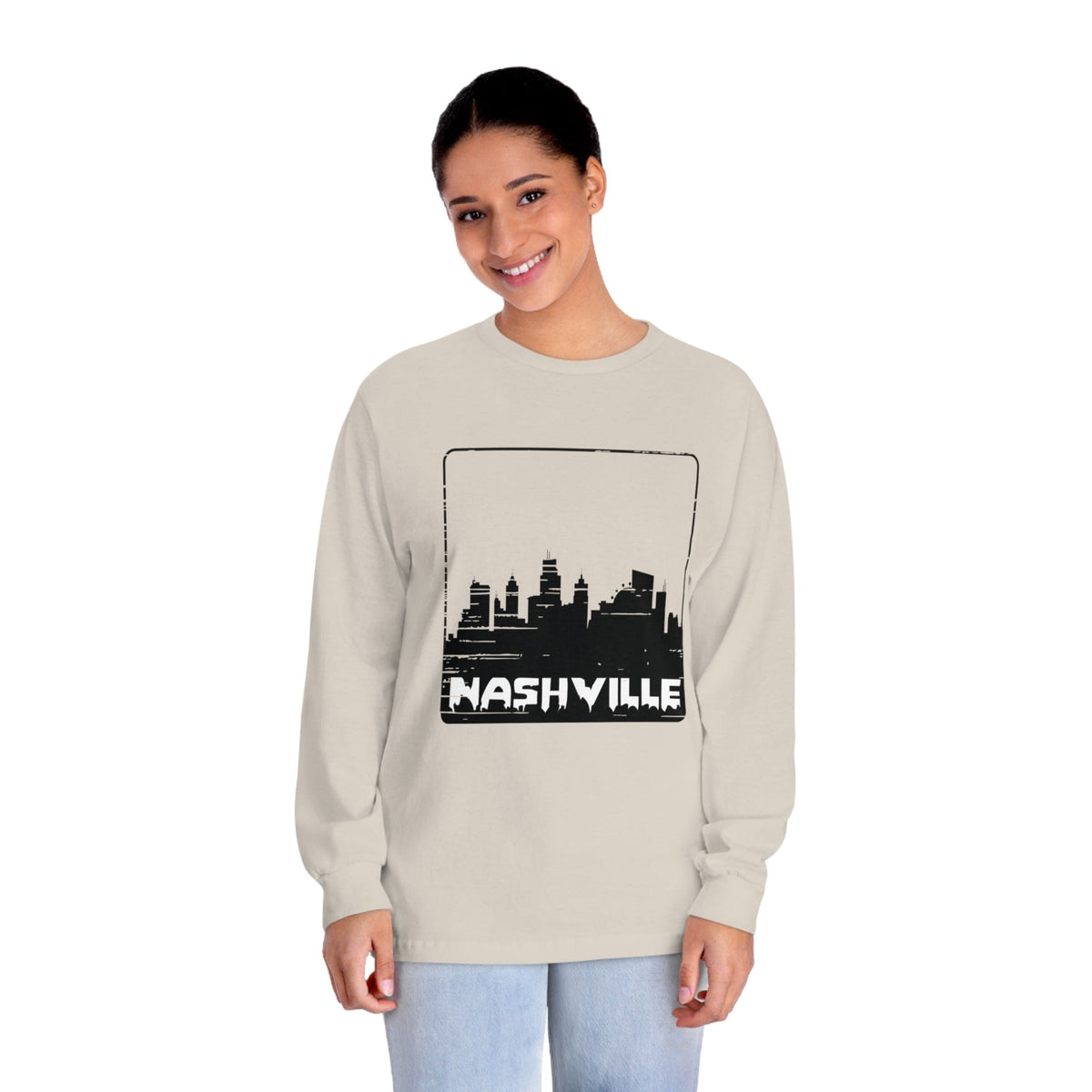 NASHVILLE – Trendy Design, Premium Long Sleeve Tee