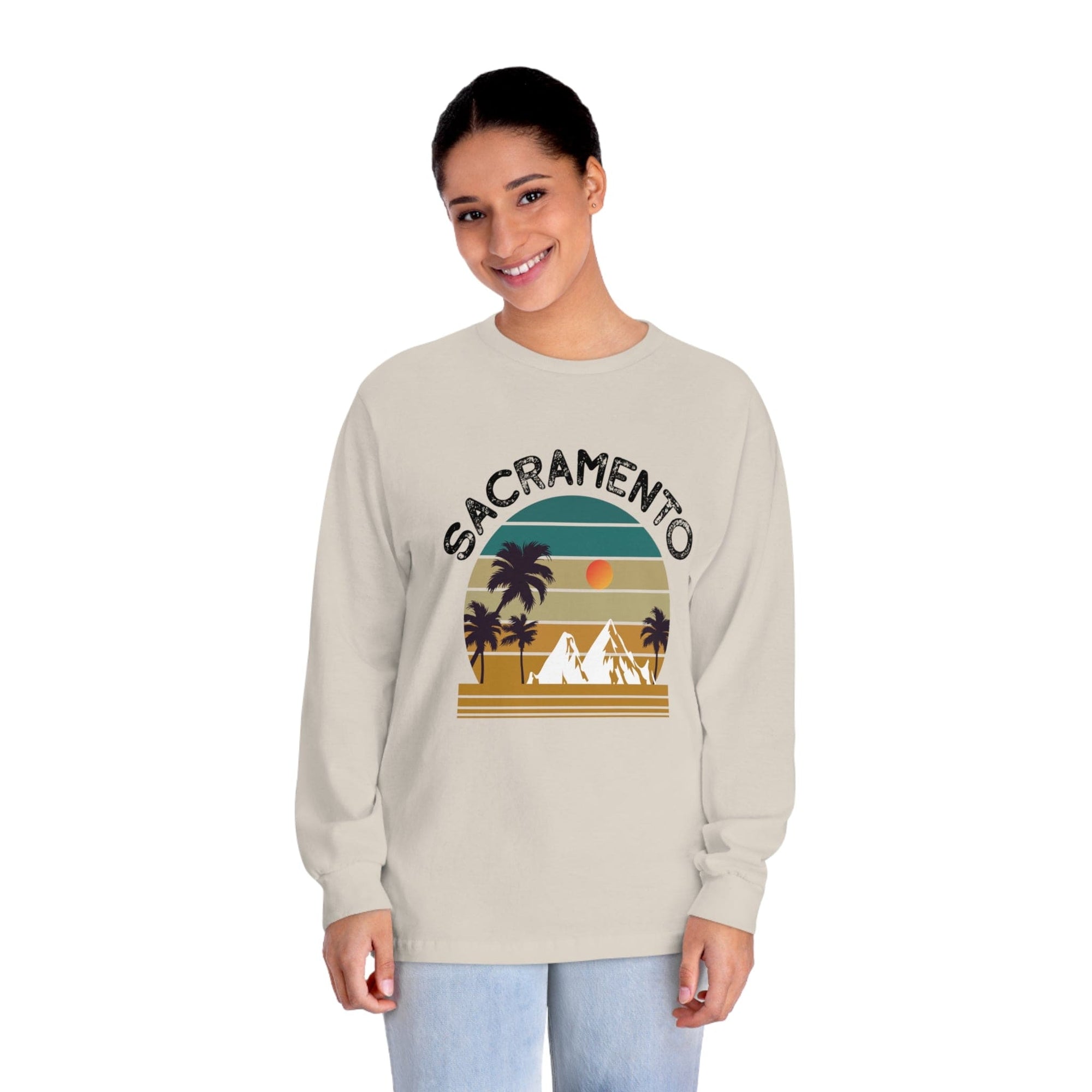 SACRAMENTO – Trendy Design, Premium Long Sleeve Tee