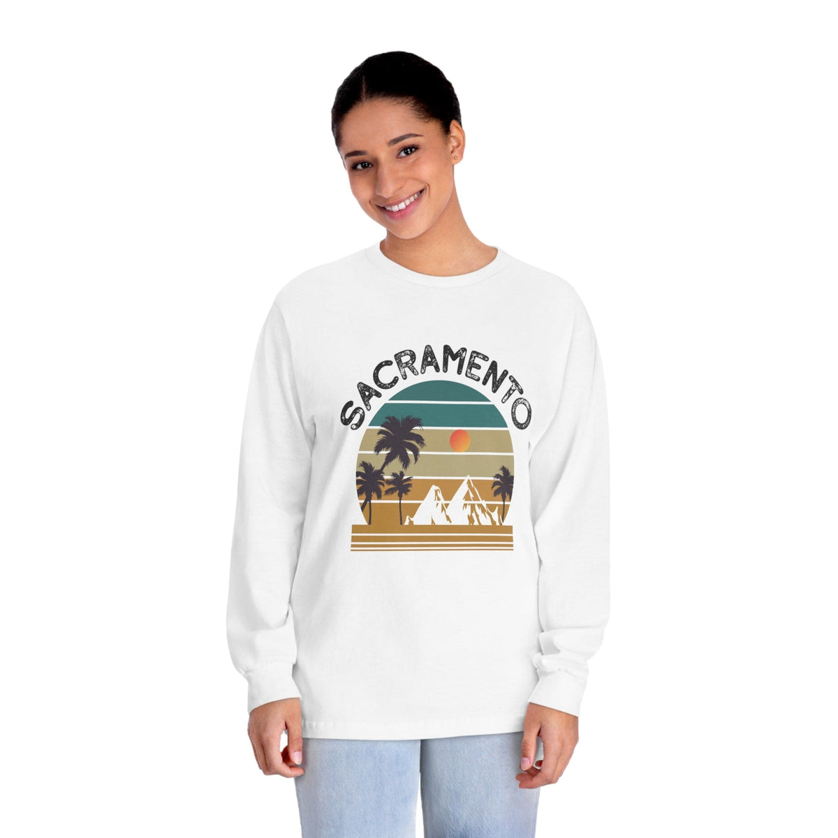 SACRAMENTO – Trendy Design, Premium Long Sleeve Tee