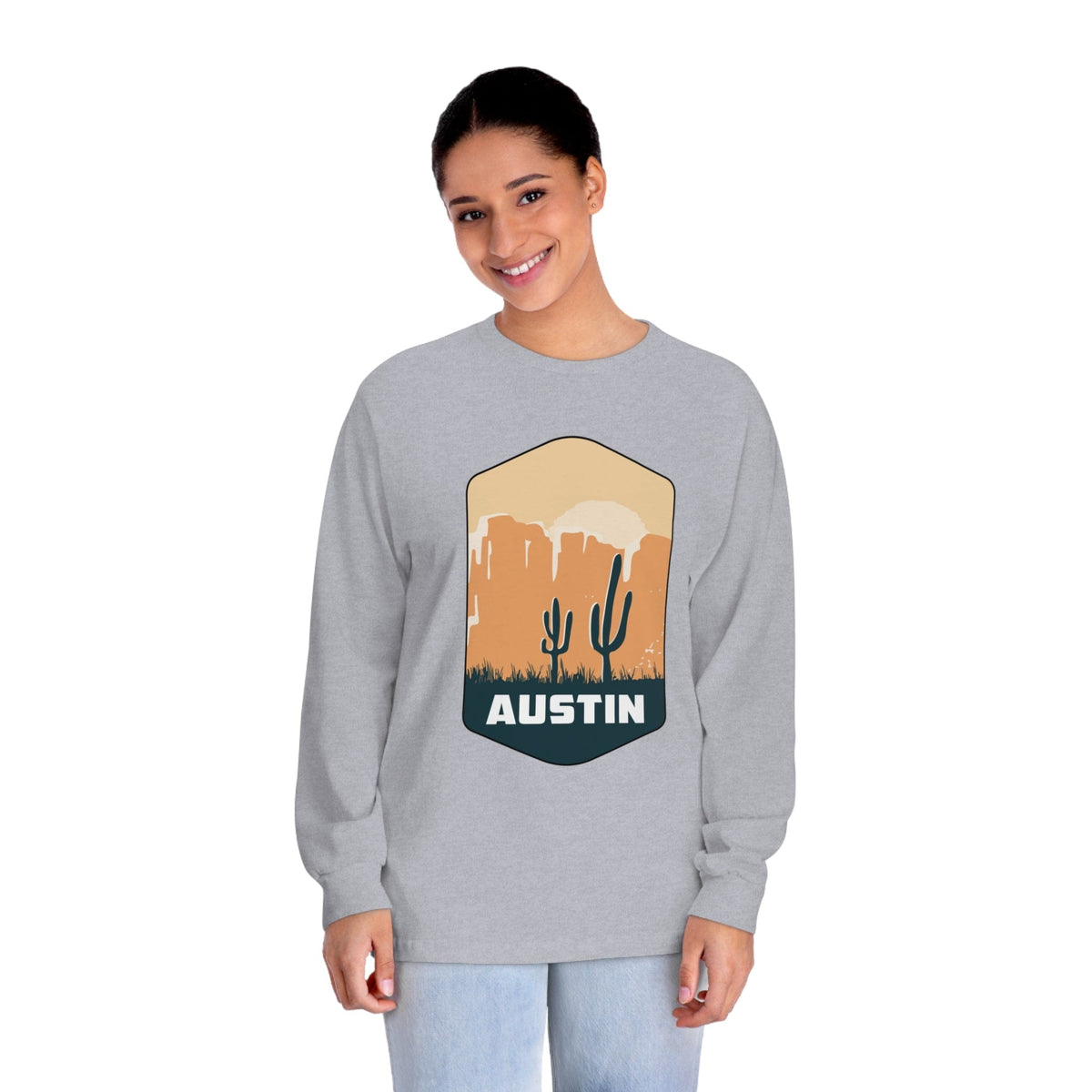 AUSTIN – Trendy Design, Premium Long Sleeve Tee