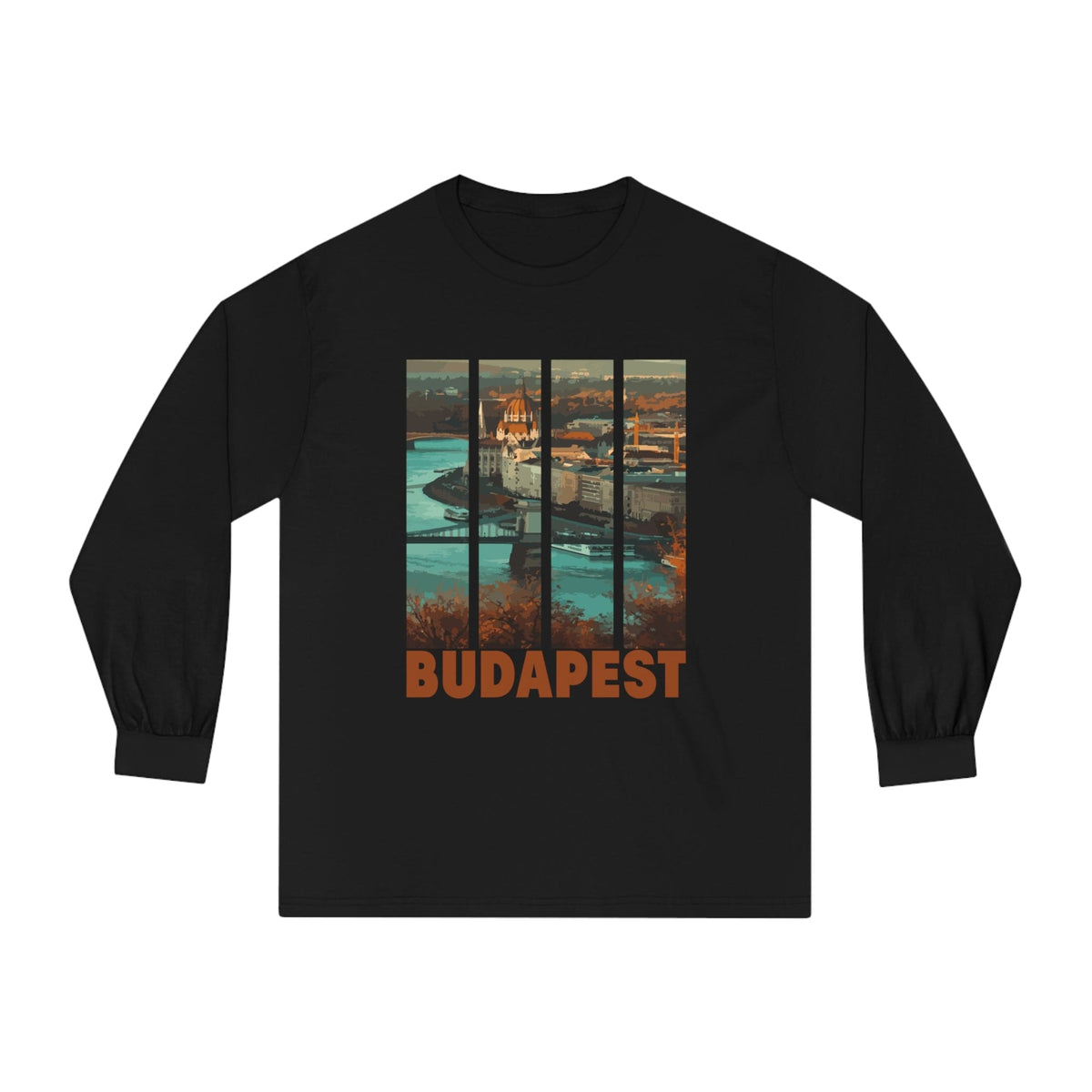 BUDAPEST – Trendy Design, Premium Long Sleeve Tee