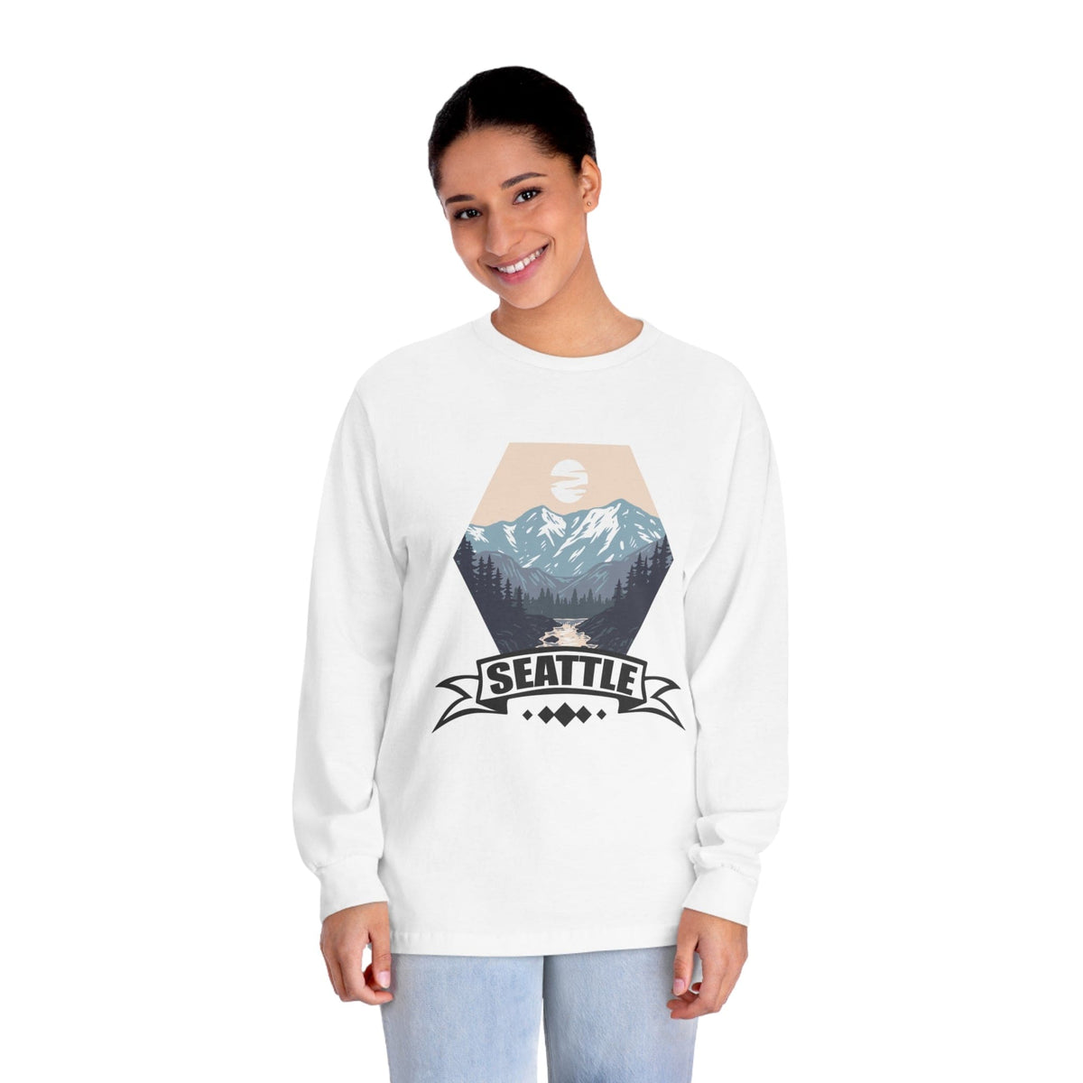 SEATTLE – Trendy Design, Premium Long Sleeve Tee
