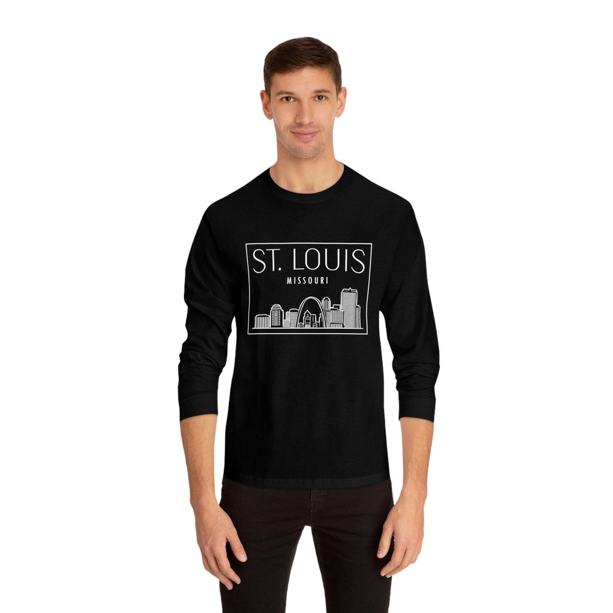 ST. LOUIS – Trendy Design, Premium Long Sleeve Tee - Glocal Merch, image size:1200x1200
