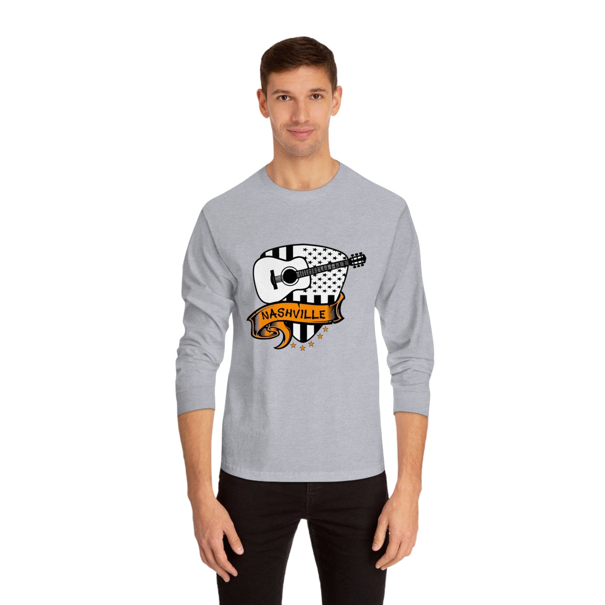 NASHVILLE – Trendy Design, Premium Long Sleeve Tee