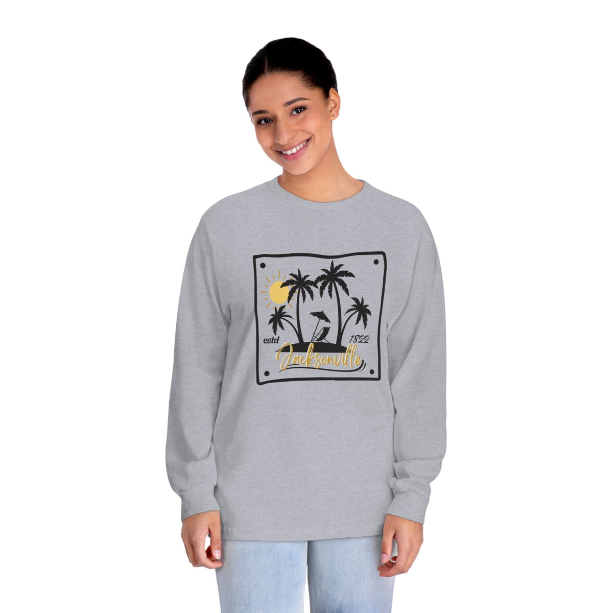 JACKSONVILLE – Trendy Design, Premium Long Sleeve Tee