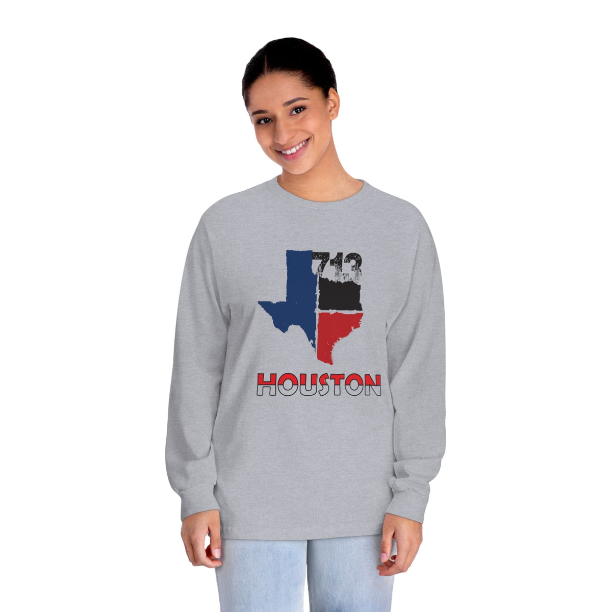 HOUSTON – Trendy Design, Premium Long Sleeve Tee
