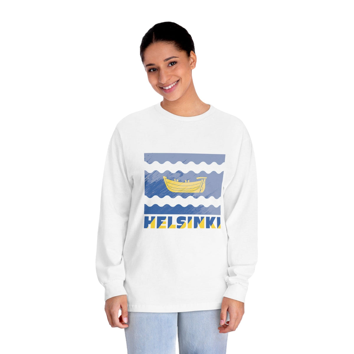 HELSINKI – Trendy Design, Premium Long Sleeve Tee