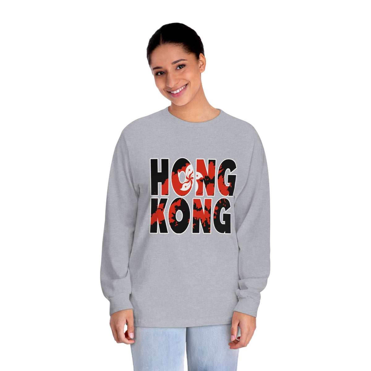 HONG KONG – Trendy Design, Premium Long Sleeve Tee