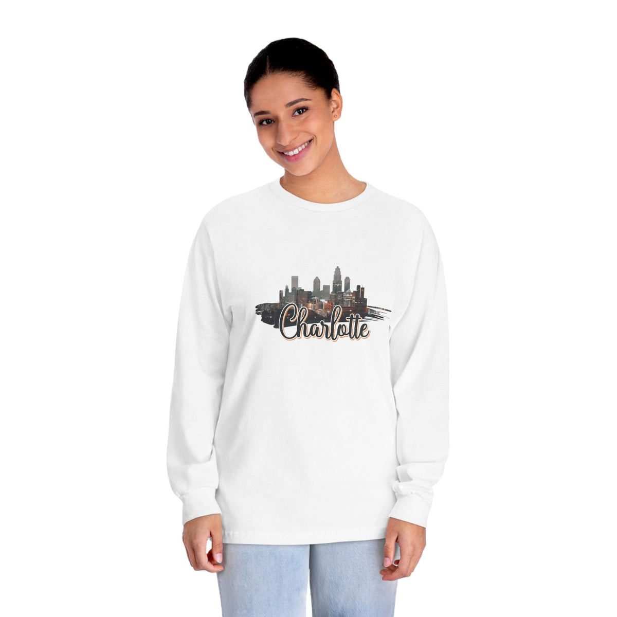 CHARLOTTE – Trendy Design, Premium Long Sleeve Tee
