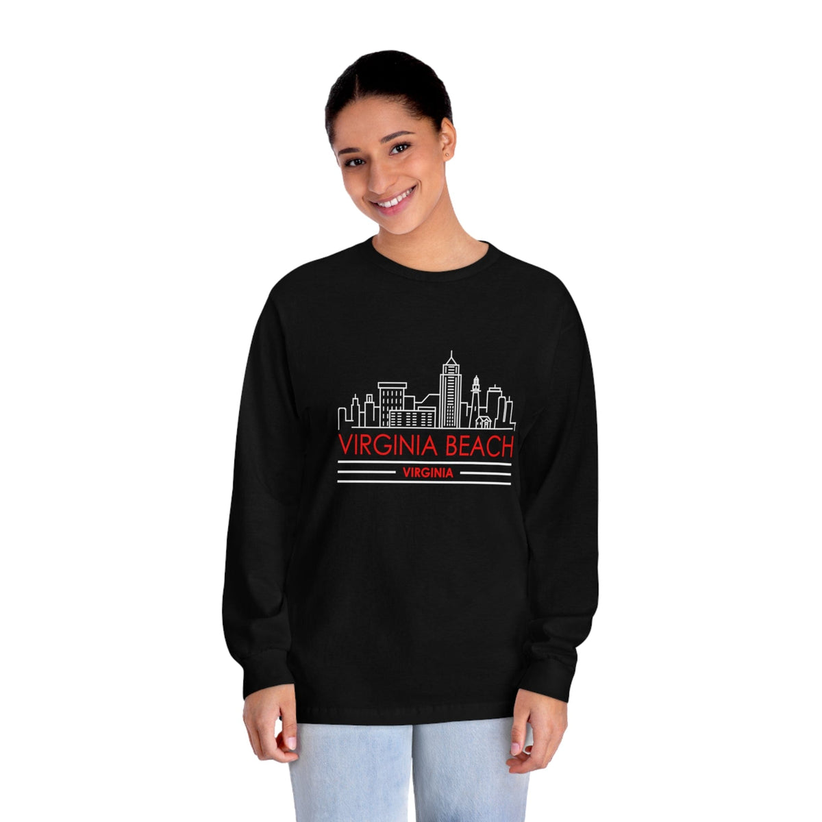 VIRGINIA BEACH – Trendy Design, Premium Long Sleeve Tee