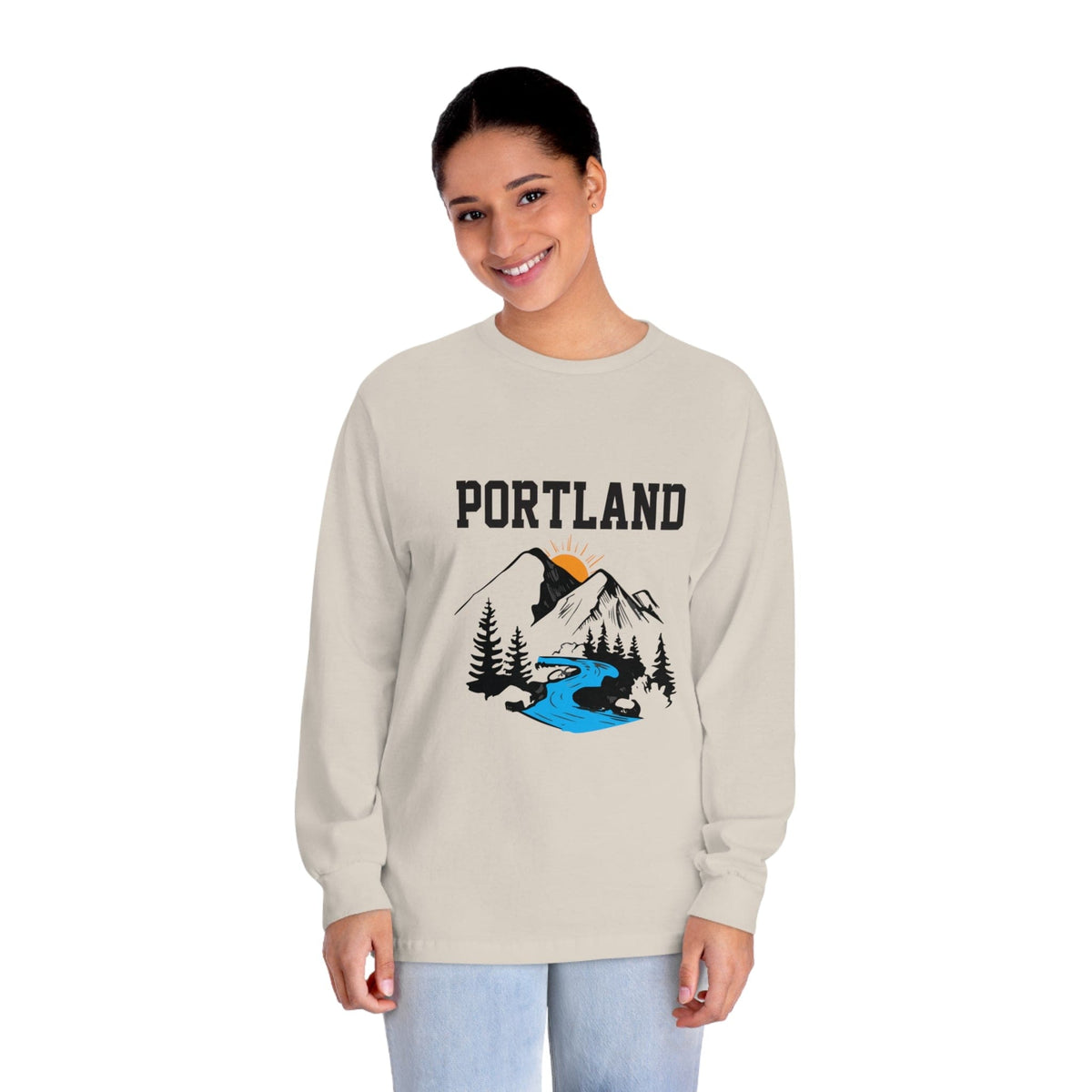 PORTLAND – Trendy Design, Premium Long Sleeve Tee