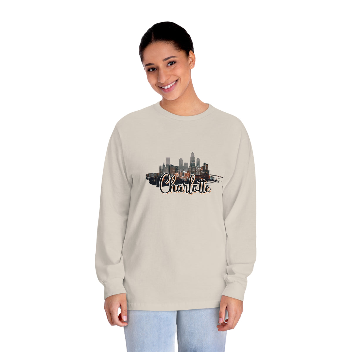 CHARLOTTE – Trendy Design, Premium Long Sleeve Tee