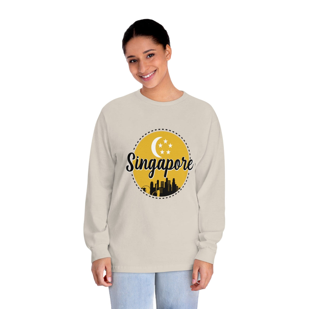 SINGAPORE – Trendy Design, Premium Long Sleeve Tee