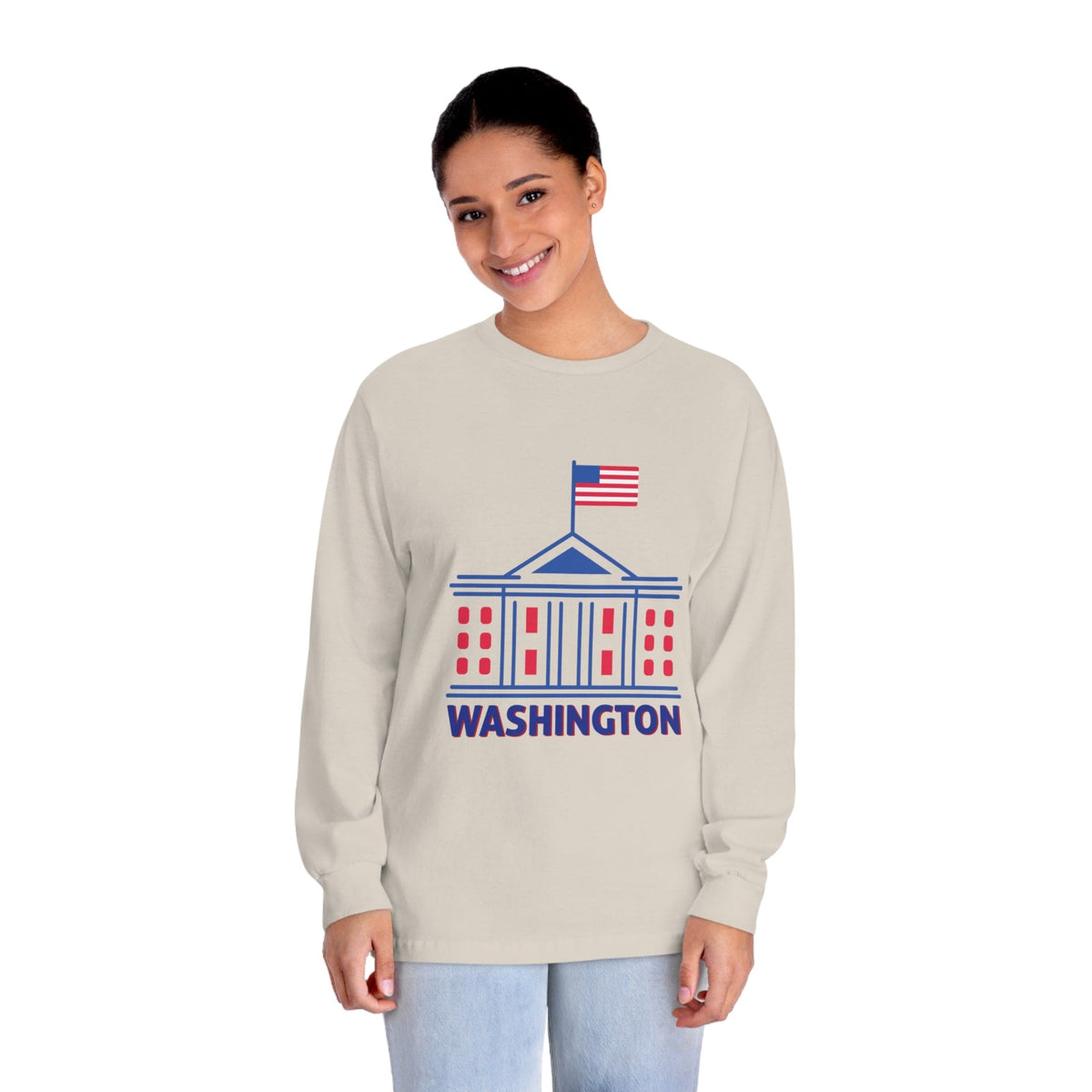 WASHINGTON – Trendy Design, Premium Long Sleeve Tee