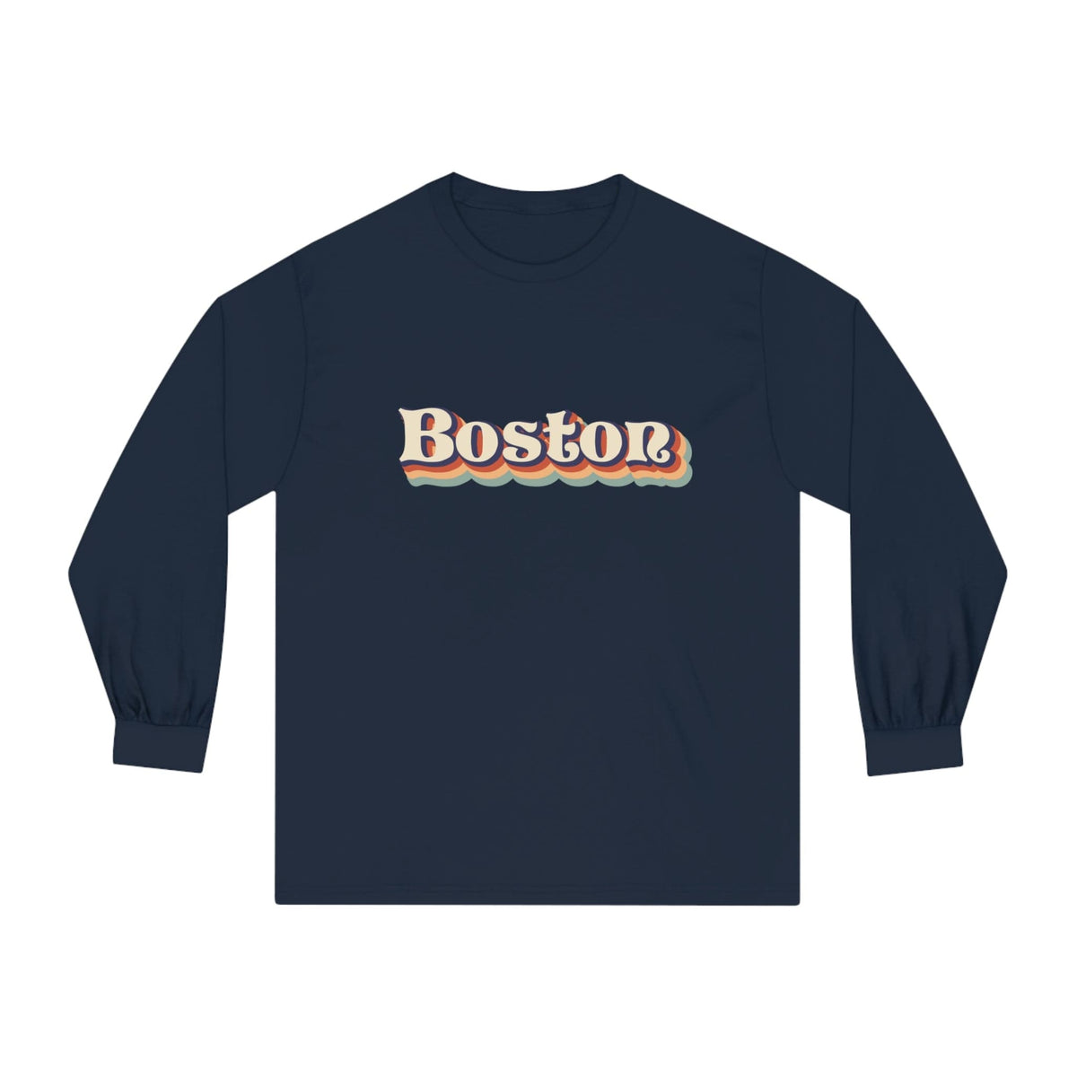 Boston Script - Long Sleeve Tee