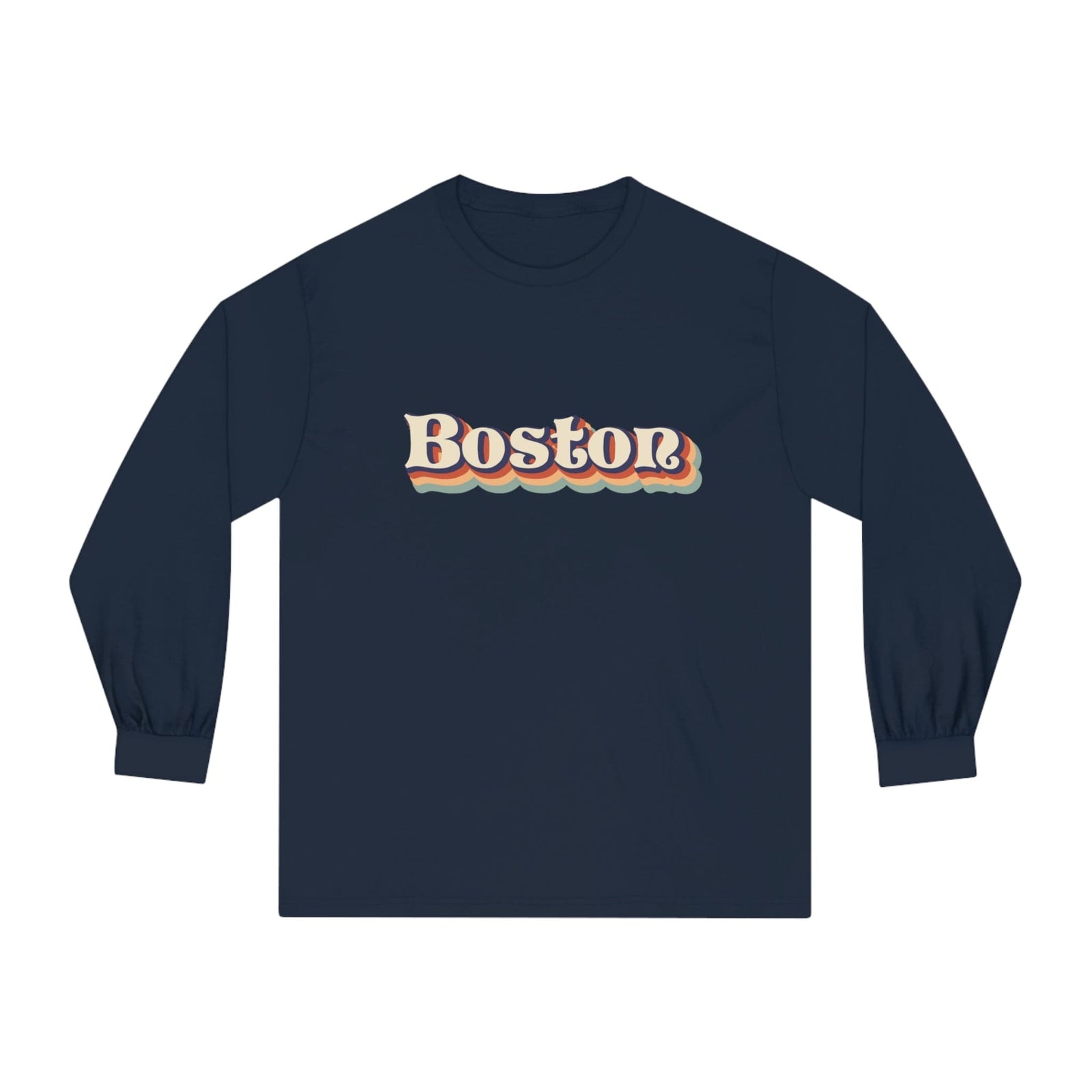 Boston Script - Long Sleeve Tee