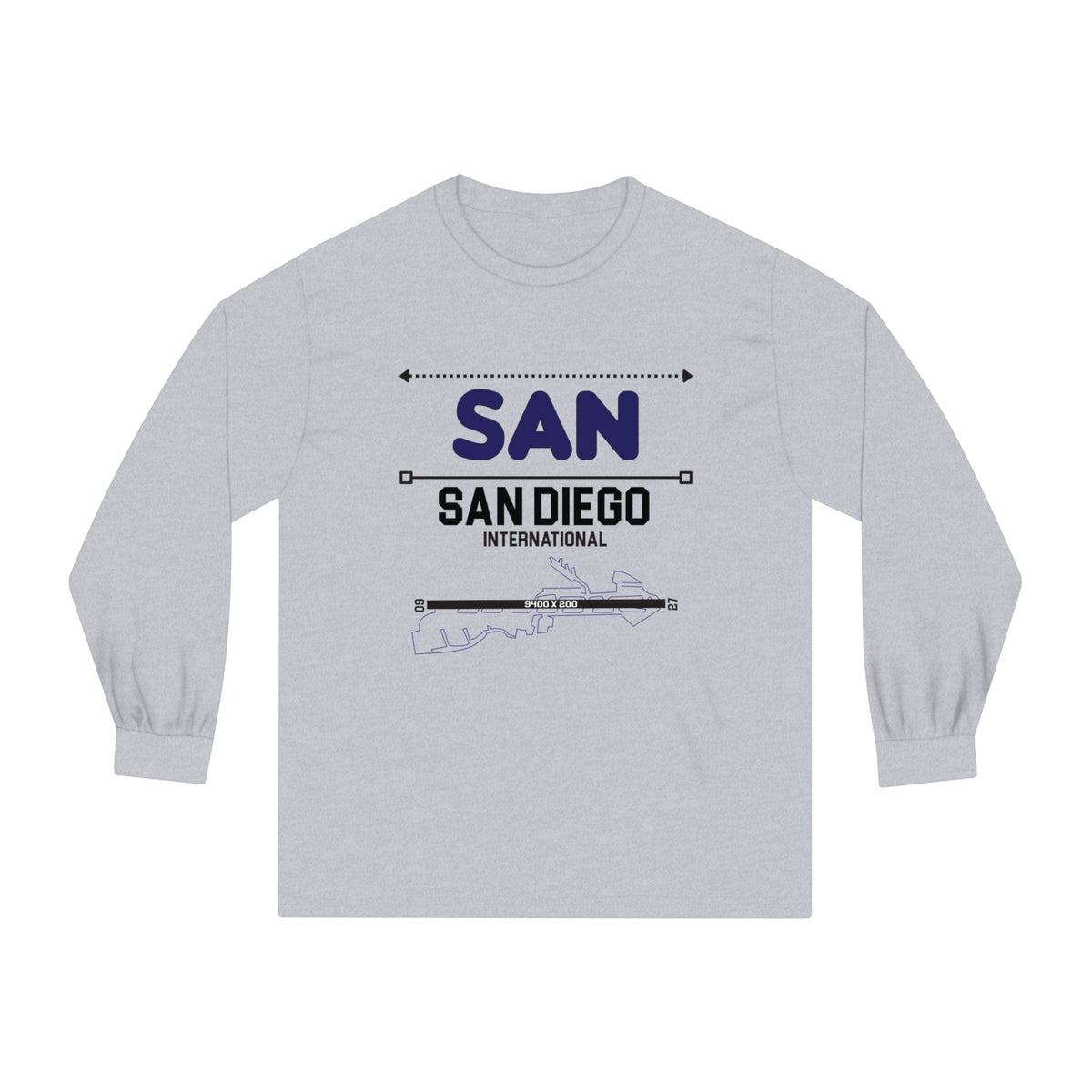 SAN DIEGO – Trendy Design, Premium Long Sleeve Tee