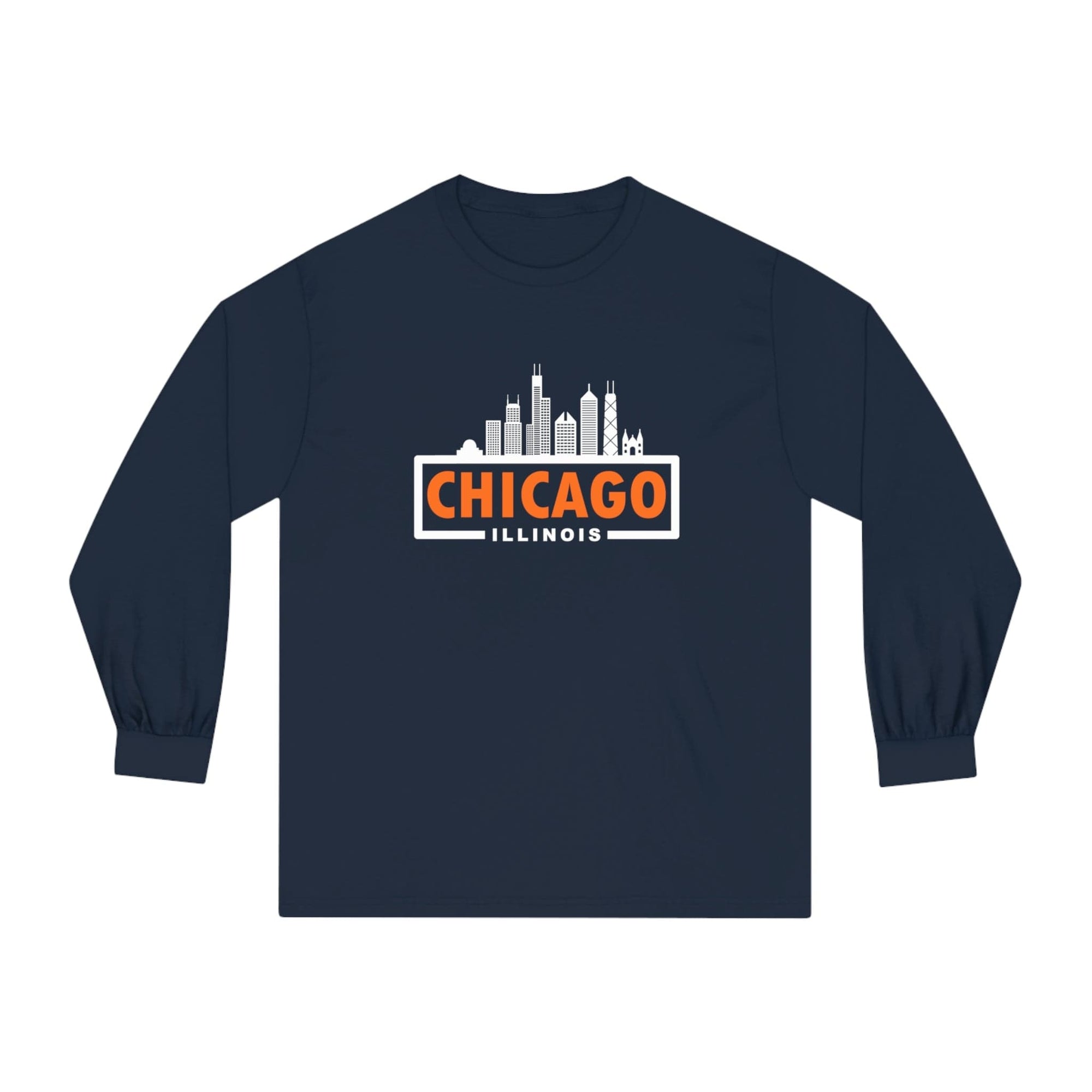 CHICAGO – Trendy Design, Premium Long Sleeve Tee