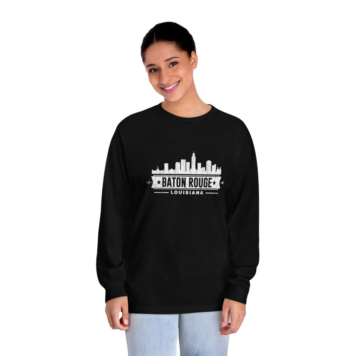 BATON ROUGE – Trendy Design, Premium Long Sleeve Tee
