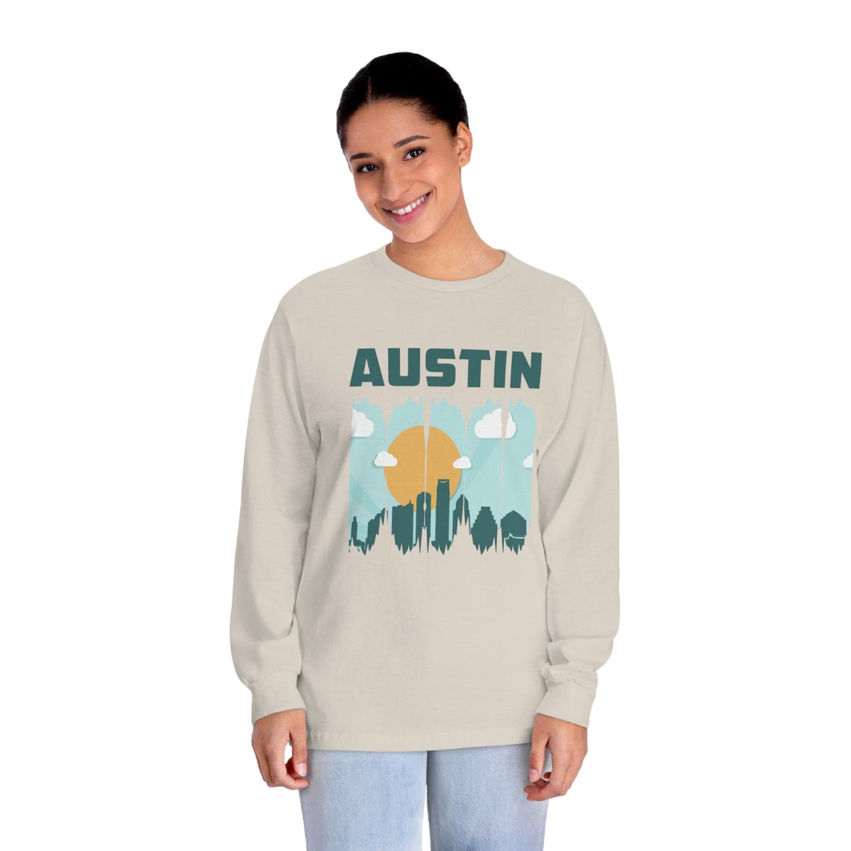 AUSTIN – Trendy Design, Premium Long Sleeve Tee