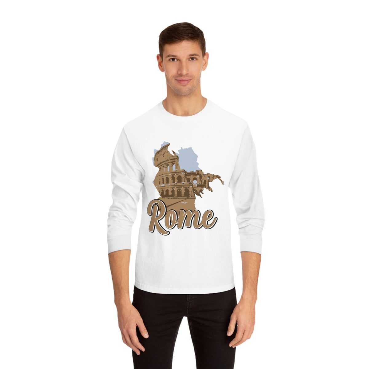 ROME – Trendy Design, Premium Long Sleeve Tee