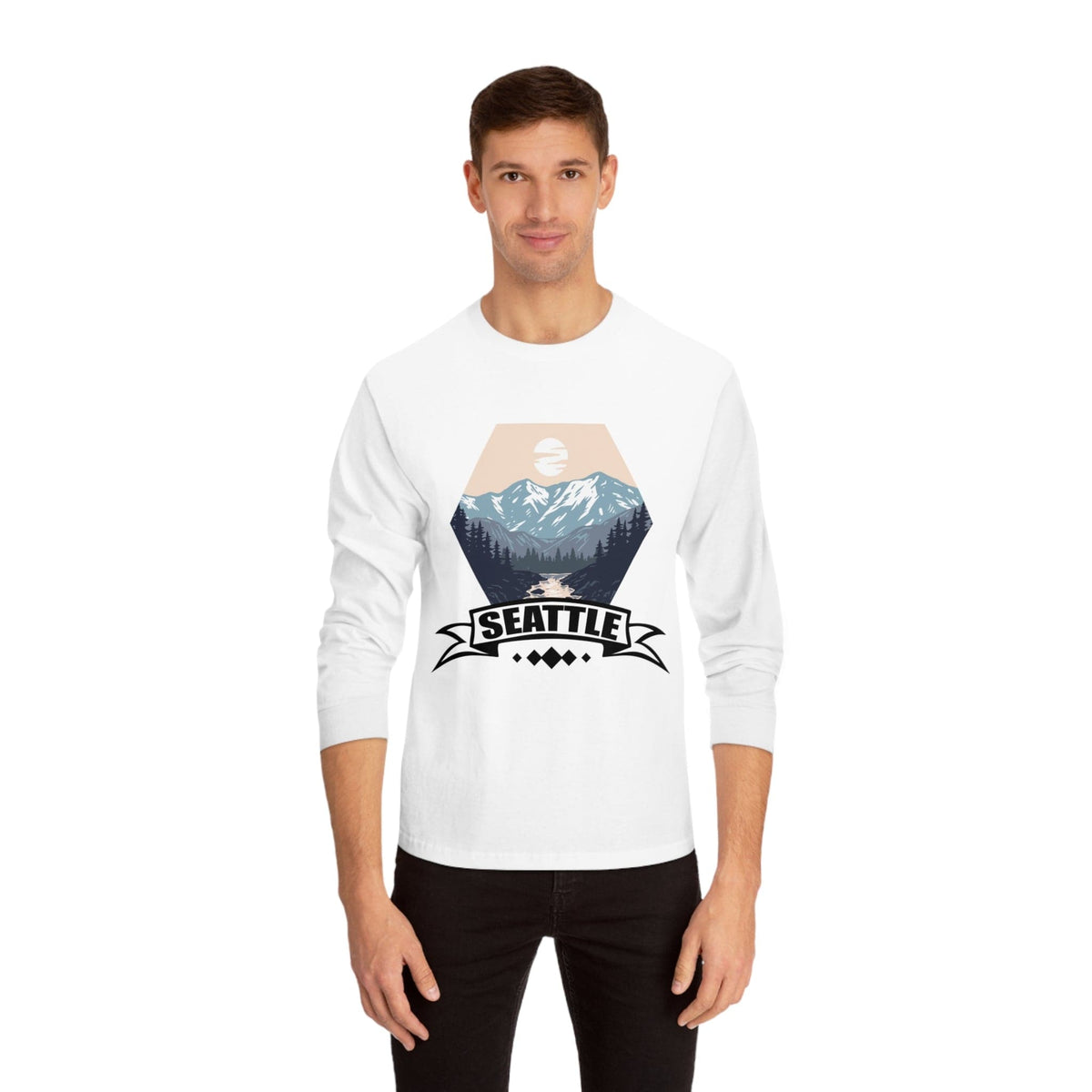 SEATTLE – Trendy Design, Premium Long Sleeve Tee