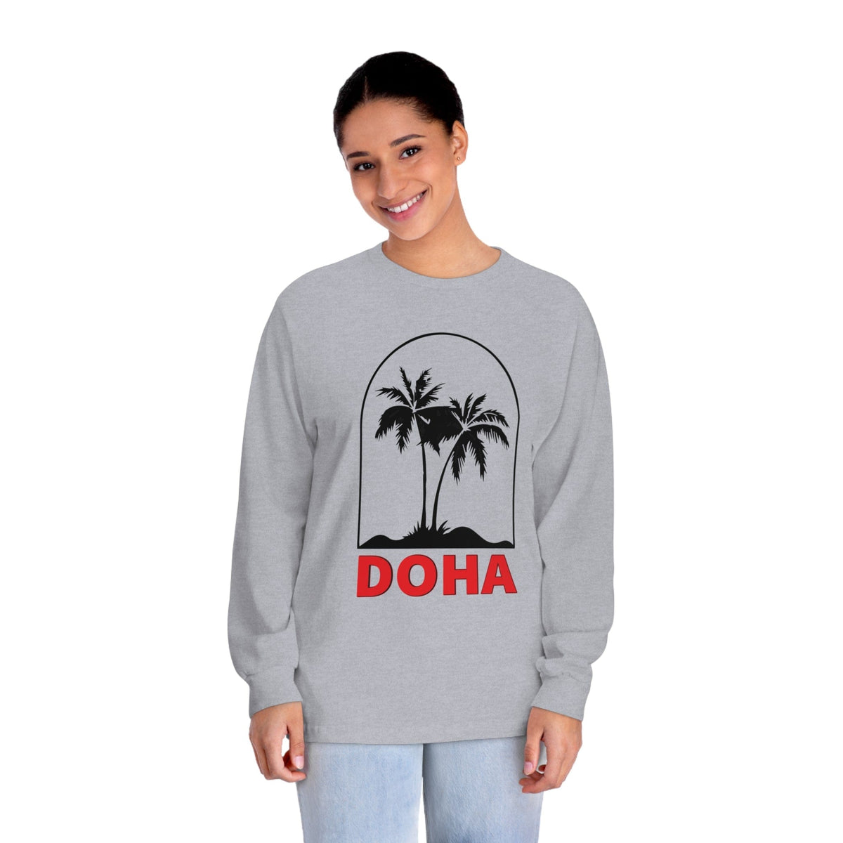DOHA – Trendy Design, Premium Long Sleeve Tee