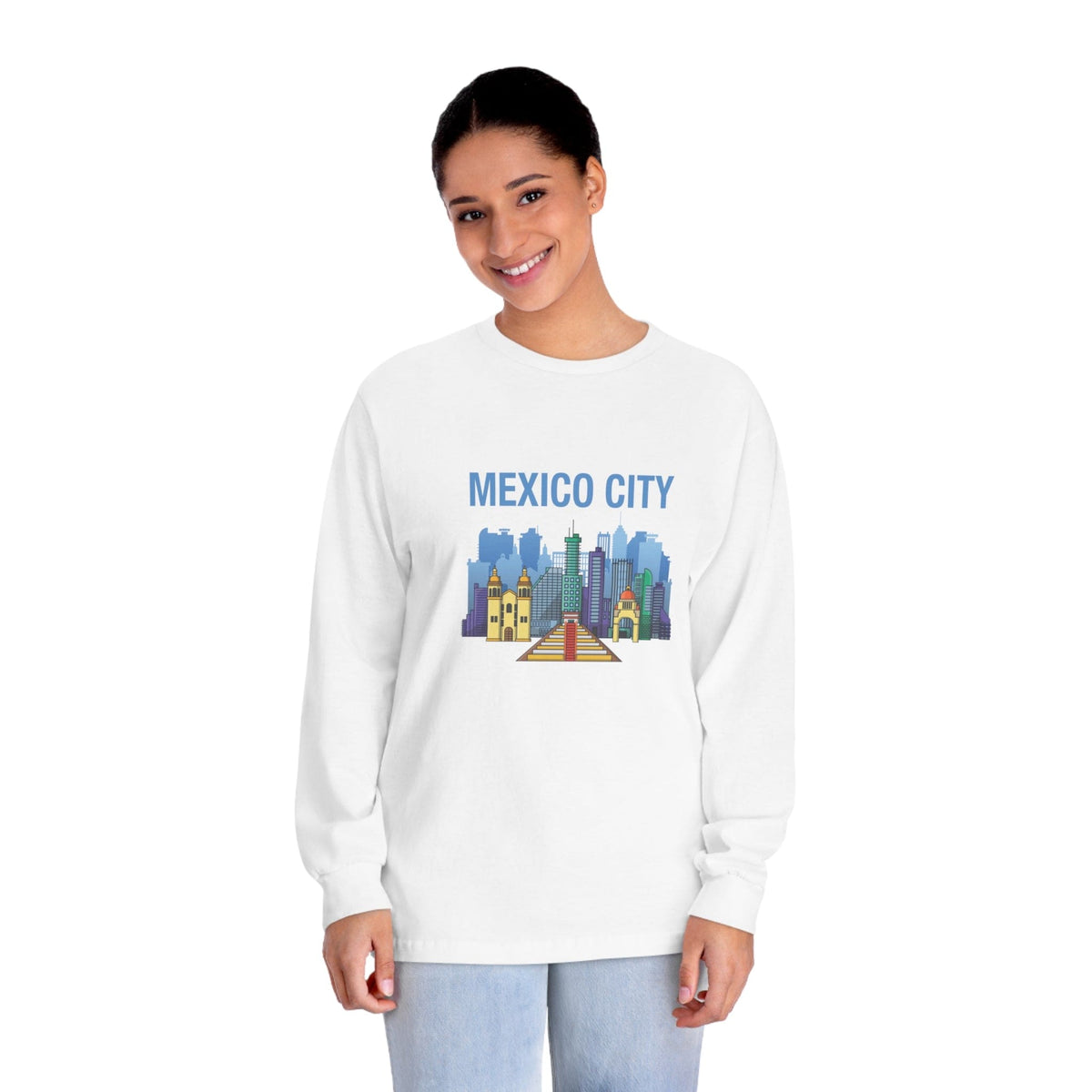 MEXICO CITY – Trendy Design, Premium Long Sleeve Tee