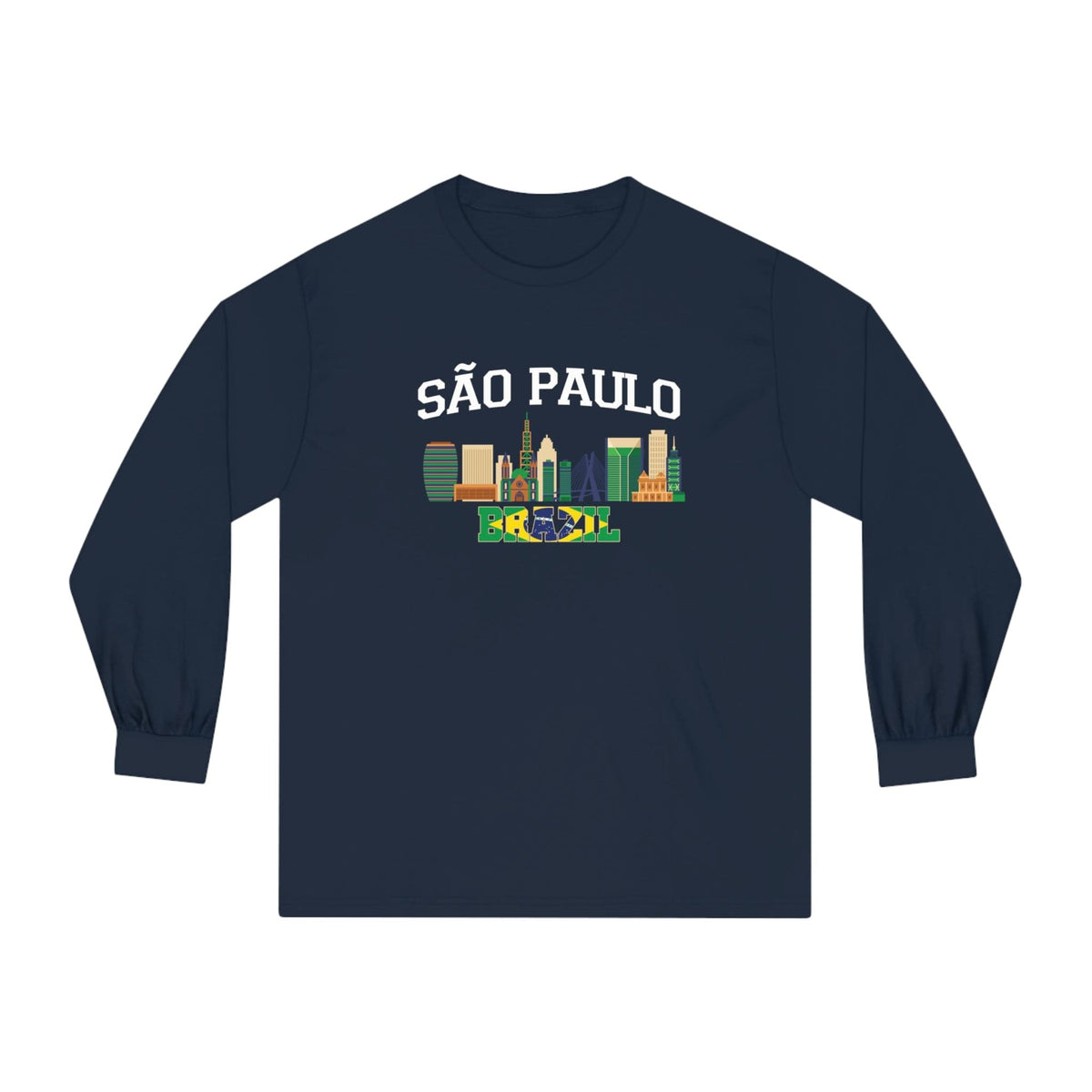 SAO PAULO – Trendy Design, Premium Long Sleeve Tee