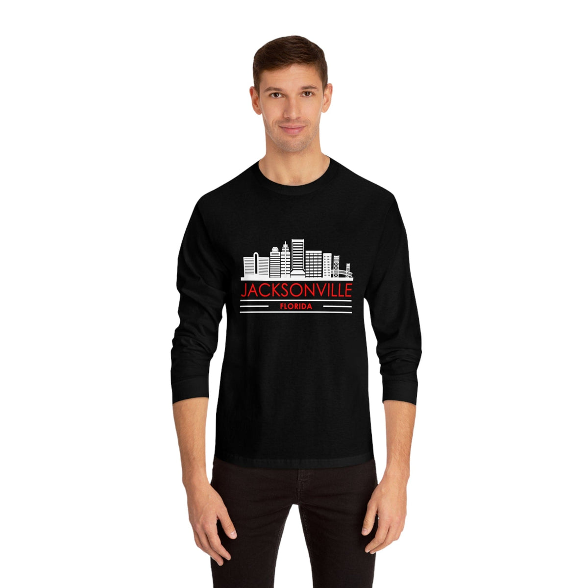 JACKSONVILLE – Trendy Design, Premium Long Sleeve Tee