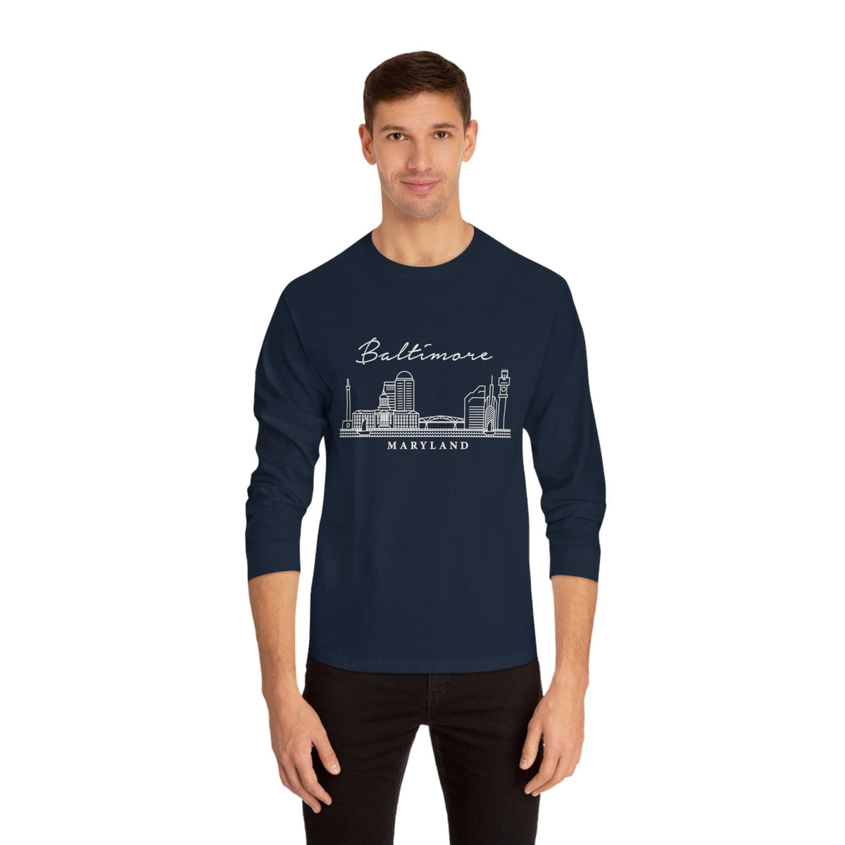 BALTIMORE – Trendy Design, Premium Long Sleeve Tee