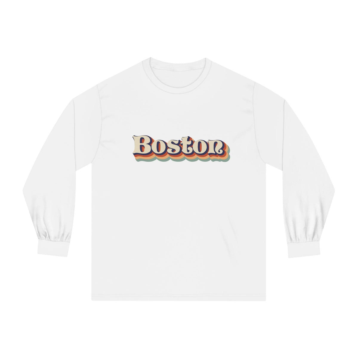 Boston Script - Long Sleeve Tee