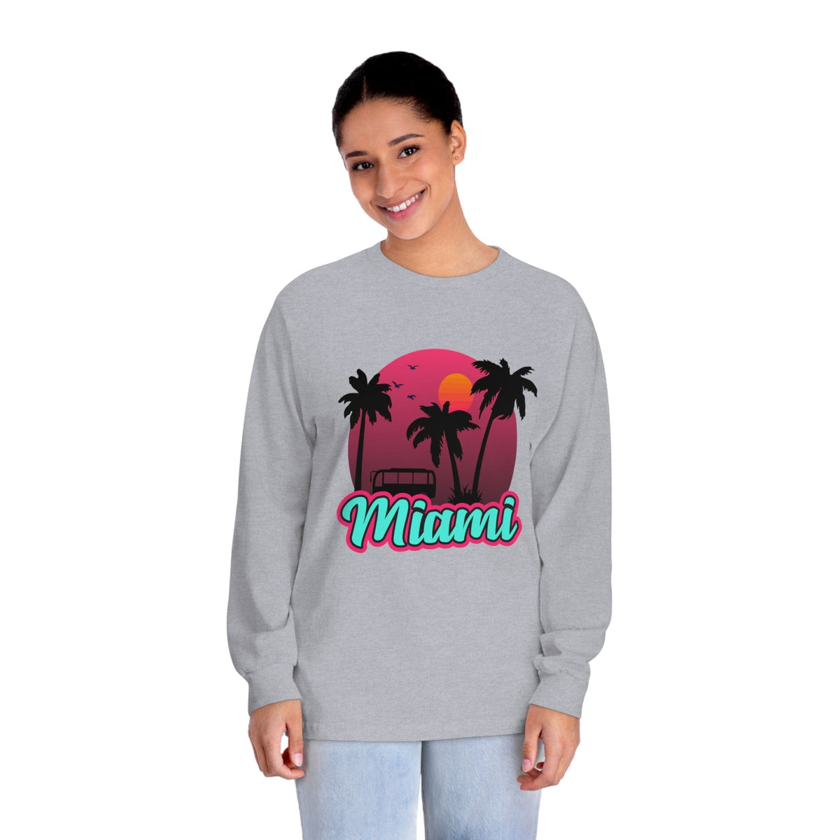 MIAMI – Trendy Design, Premium Long Sleeve Tee